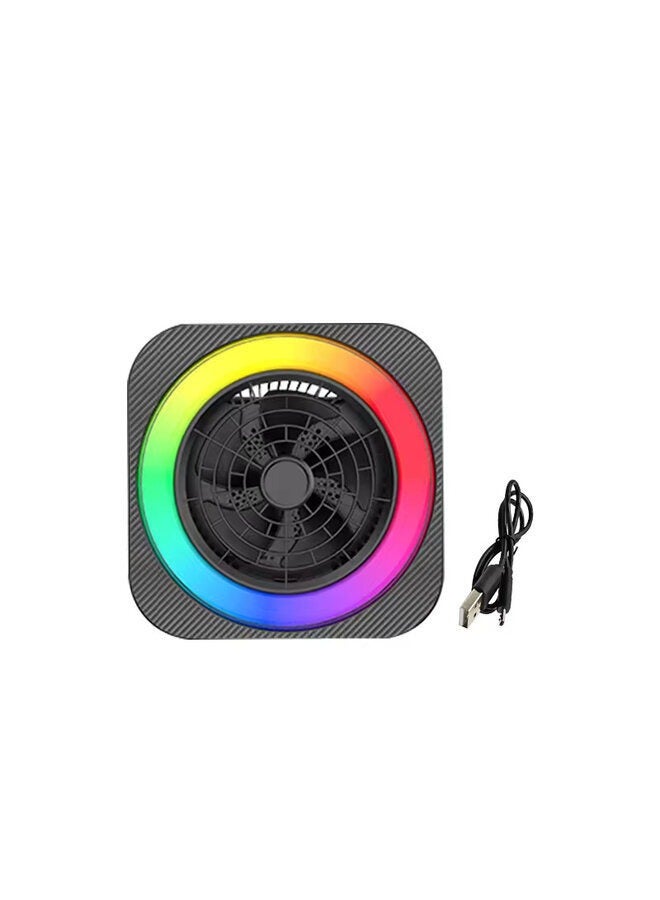 SING-E ZQS1456 Portable Wireless Speaker with Colorful Lights, Unique Fan Design, FM Radio with Loud Stereo Speaker - Image 4