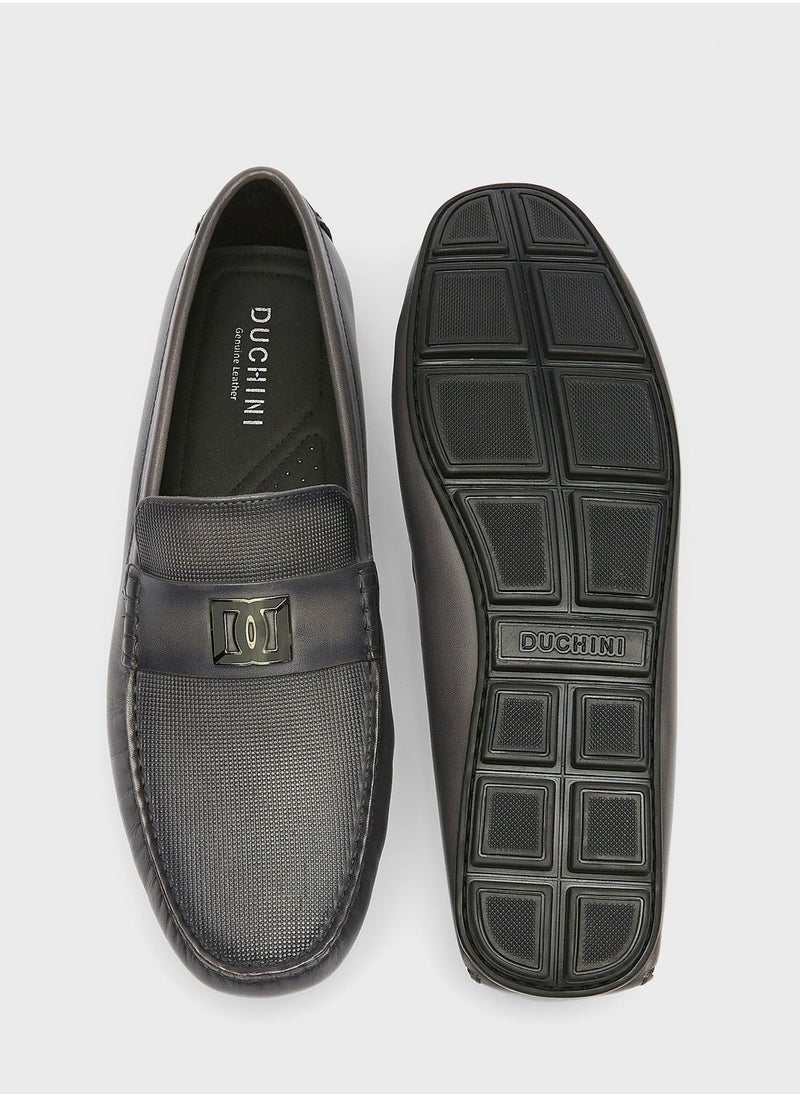DUCHINI - Casual Slip On Loafers - Image 1