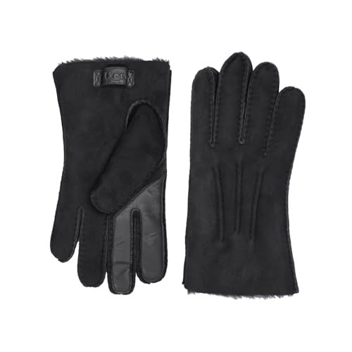 UGG Men's Contrast Sheepskin Touchscreen Glove, Black, Large - Image 3