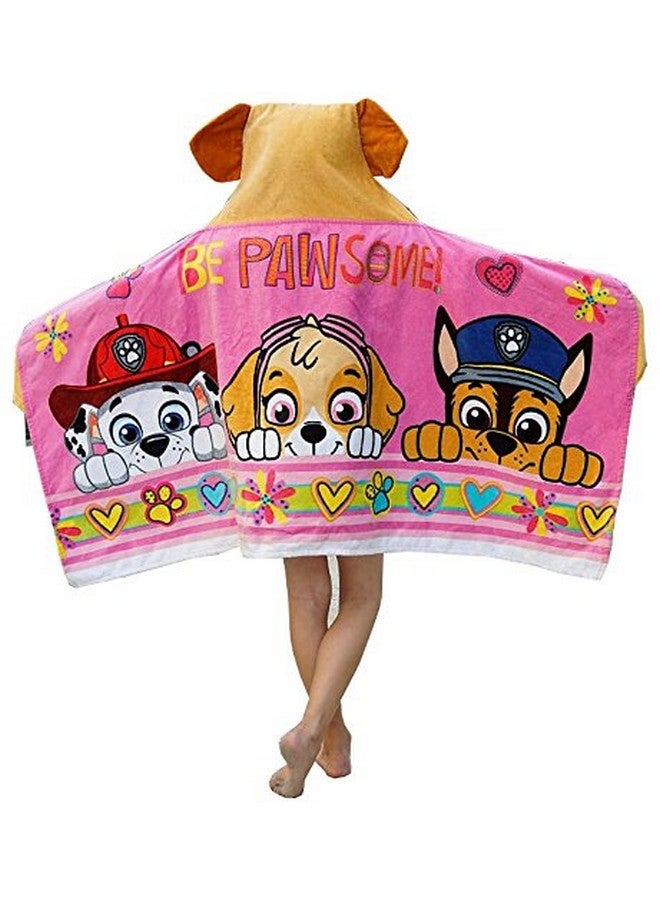 PAW PATROL منشفة استحمام بغطاء رأس للبنات من باو باترول - جراء رائعة - Image 2
