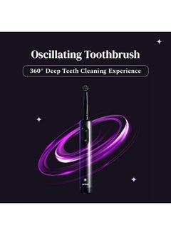 Perfora Replacement Brushhead For Perfora Pro+ Oscillating Toothbrush | 8800 Rpm, 1 Mode, 2 Min Auto Timer, 360° Motion - Limitless Black  - Image 3