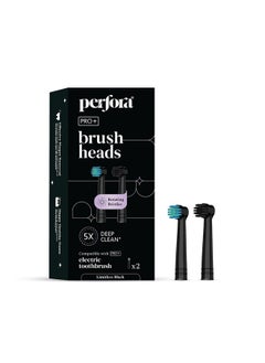 Perfora Replacement Brushhead For Perfora Pro+ Oscillating Toothbrush | 8800 Rpm, 1 Mode, 2 Min Auto Timer, 360° Motion - Limitless Black  - Image 1