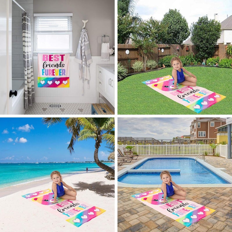 Franco Kids Cotton Bath/Pool/Beach Towel, 58 in x 28 in, Build A Bear - Image 4