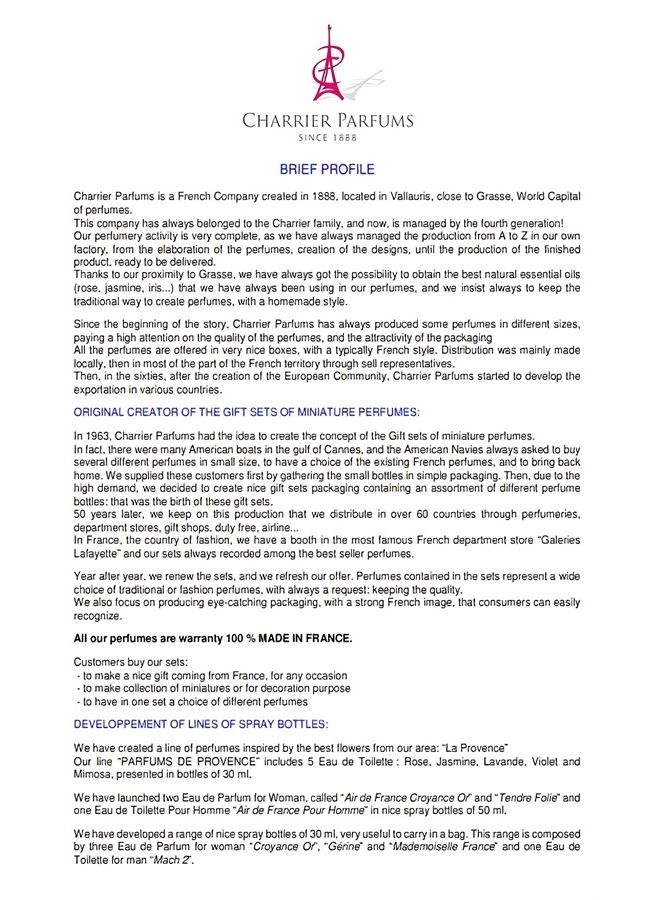 CHARRIER PARFUMS 5 Eaux de Parfum Gift Set - 'Collection Luxe' - 49.7 ml - Made in Provence, France - Image 4