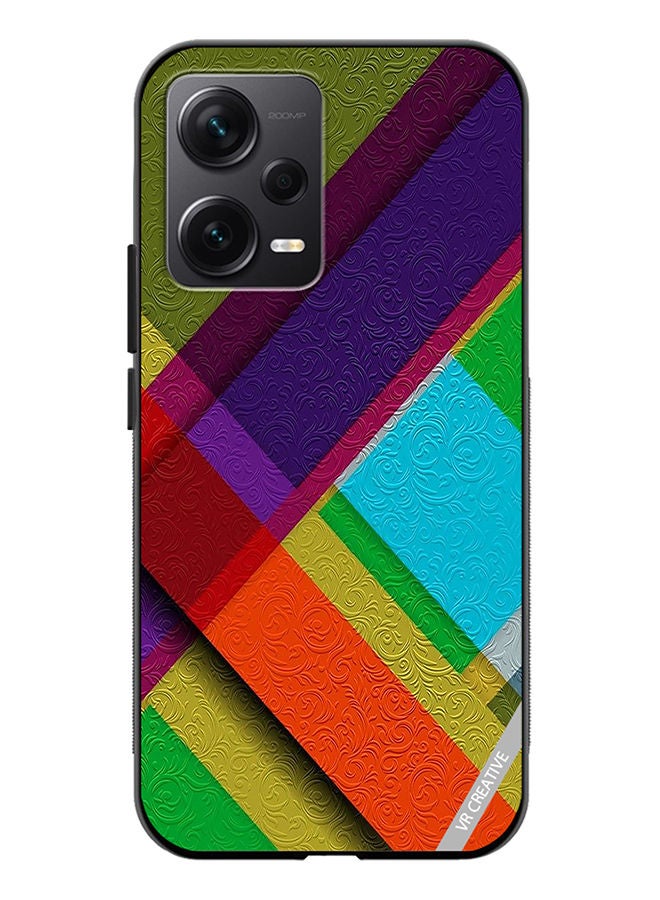 VR CREATIVE Protective Case Cover For Xiaomi Redmi Note 12 Discovery Vectors Design Multicolour - Image 1