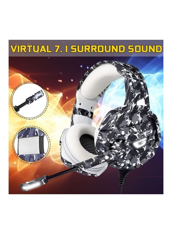 NIBEMINENT Camouflage Gaming Headset 7.1 Virtual Surround Sound Noise Cancelling Microhpone For PS4 /PS5 /XOne /XSeries /Nswitch /PC/Mobile  - Image 2