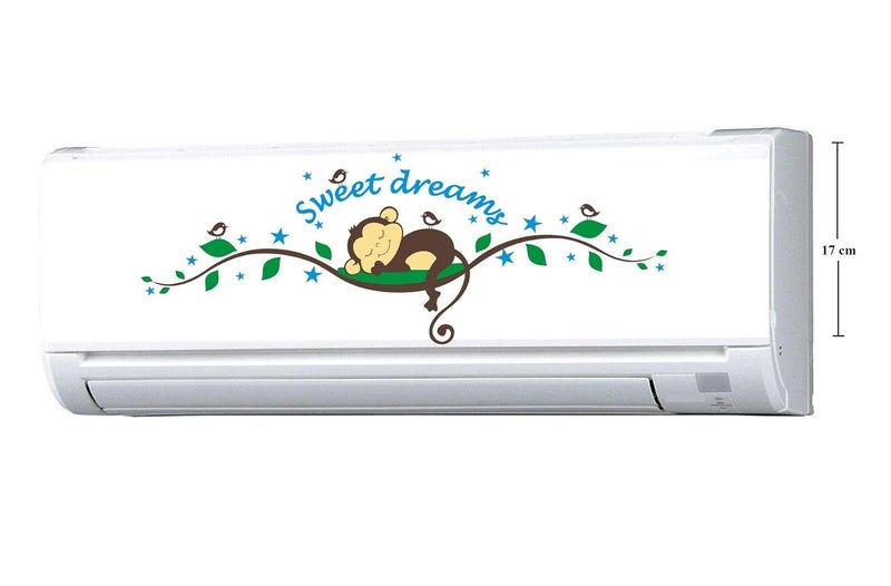 Asmi Collection Asmi Collections Sleeping Monkey Split AC Stickers Wall Stickers AAC011 - Image 2