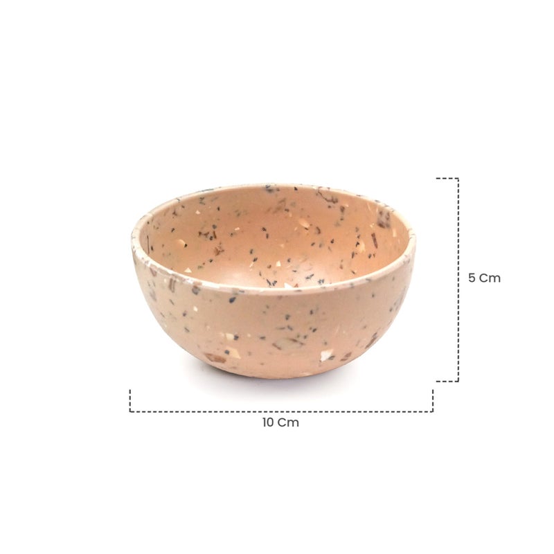 Red Butler Eco-Friendly Bamboo Fiber Bowls | Set of 4 Bowls | Reusable and Stain Resistant | Sturdy Weight, Perfect Size for Indian Curries | Microwave & Dishwasher Safe | Elegant Walnut Design - Image 5