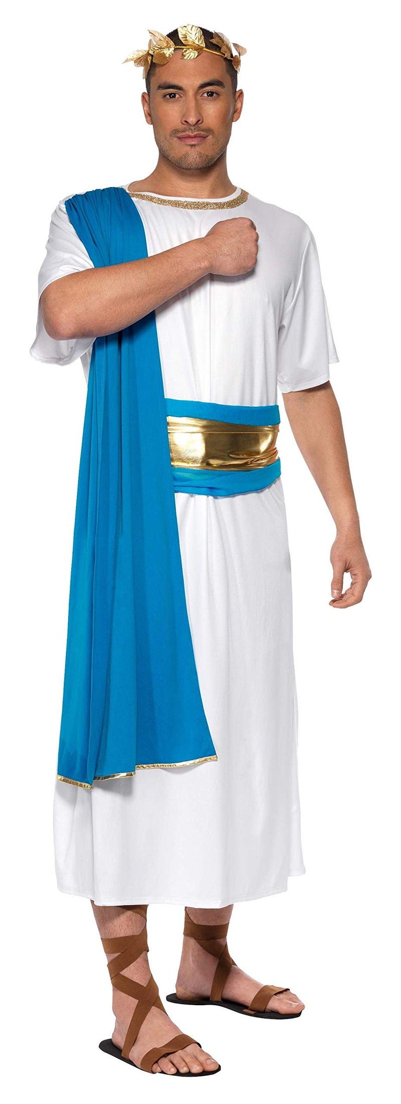 Smiffys Roman Senator Costume, Blue & White, M - US Size 38"-40" - Image 2