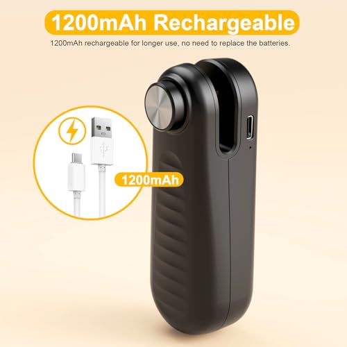 Aedicce 2 in 1 Mini Bag Sealer, Bag Sealer Heat Seal with Cutter, USB C Rechargeable Chip Bag Sealer Heat Seal, Portable Bag Resealer for Plastic Bags Snacks & Food Storage,Bright Black - Image 2