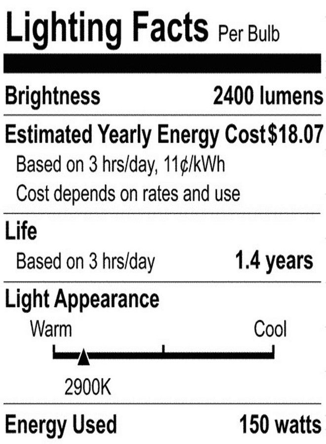 Satco S3494 Transitional Bulb in Light Finish, 4.69 inches, Clear - Image 2