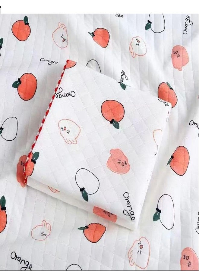Reexplore Ultra Super Soft 100% Knitted Cotton Baby Swaddle Cloth | Soft Cotton Sheets Baby Wrap Fluffy 3 Layered AC Wrapping Receiving Blanket for New Born Babies (85x85 Cm,)-Pack of 1 - Image 1