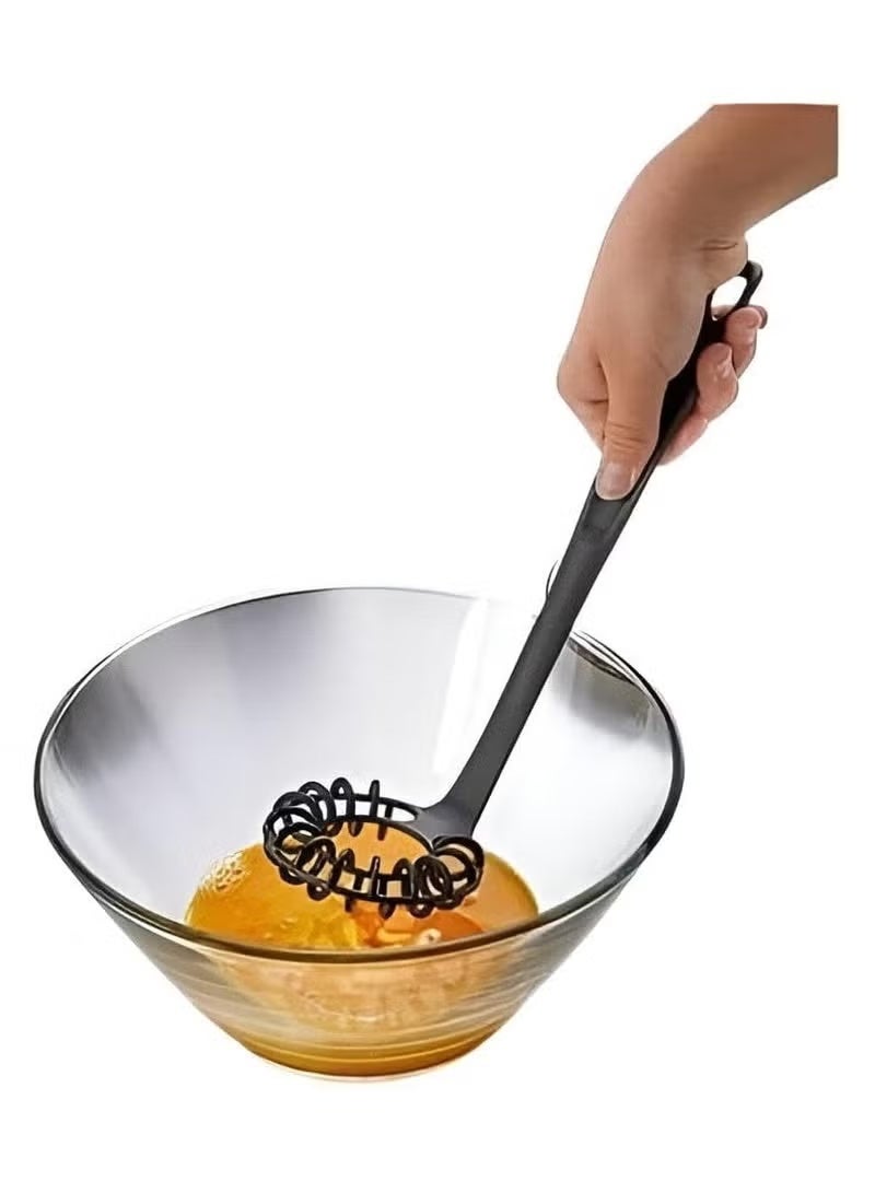 زوبا "مضرب بيض وبشاميل حلزوني - رغوة صغيرة خفيفة لصنع كريمة، ولخط الصلصة والصوص في الأوعية الصغيرة، الجيل الجديد لخفق البيض والطبخ، مع إمكانية استخدامه في أواني الجرانيت والتيفال - Image 4