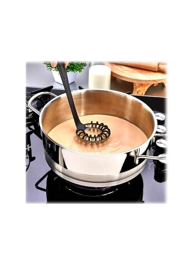 زوبا "مضرب بيض وبشاميل حلزوني - رغوة صغيرة خفيفة لصنع كريمة، ولخط الصلصة والصوص في الأوعية الصغيرة، الجيل الجديد لخفق البيض والطبخ، مع إمكانية استخدامه في أواني الجرانيت والتيفال - Image 3