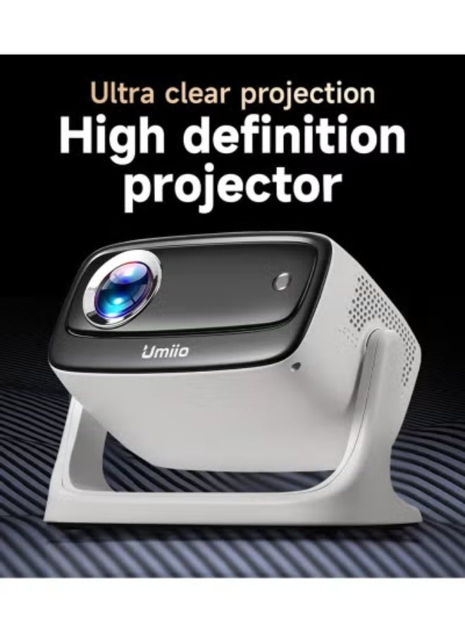 Umiio U10 Portable Multimedia Projector – 1080P Full HD with 4K Support, 135° Adjustable Dustproof LED Design, Wi-Fi & Bluetooth Connectivity, HDMI/Dual USB/AV Ports, Carry Bag & Remote for Home Cinema, Gaming & Outdoor Movies - Image 2