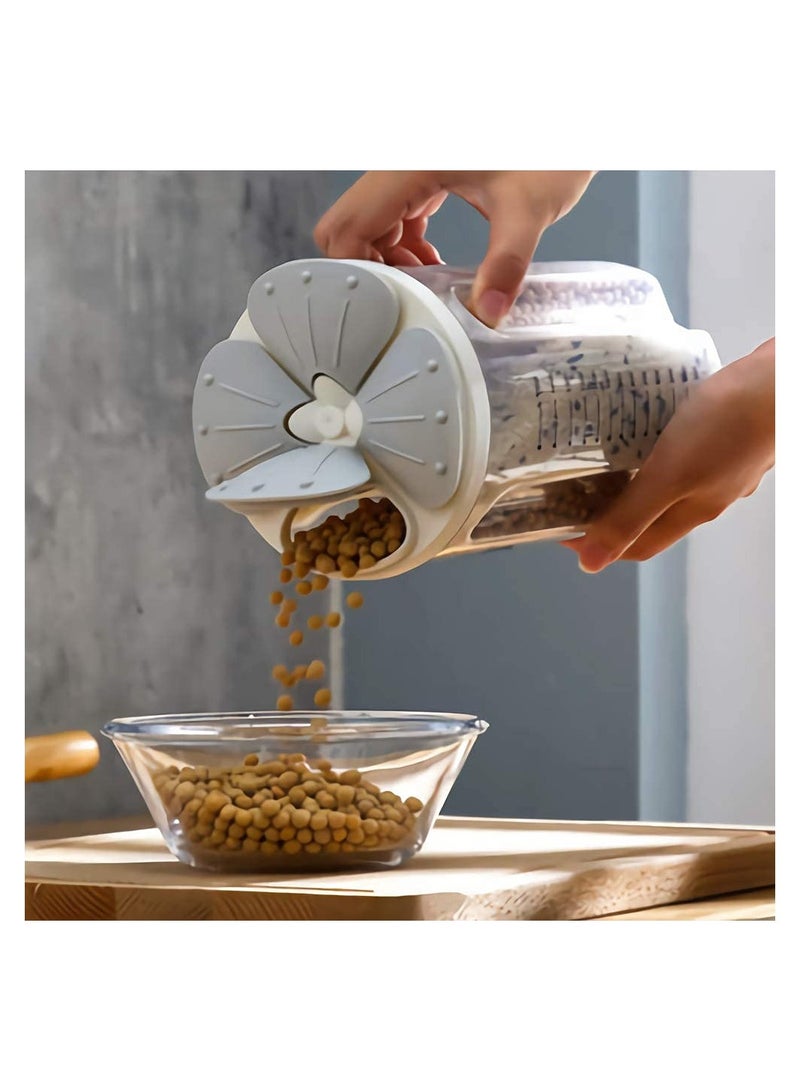 Airtight BPA Free 2000ML Compartment Food Storage Container for Grains Rice Flour Nuts Snacks  - Image 5