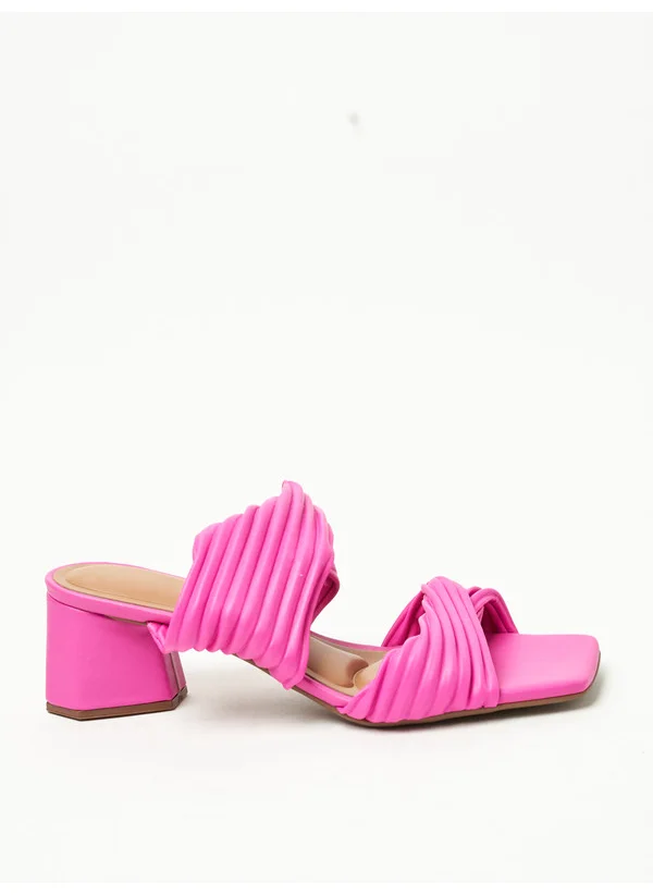 VIZZANO Vizzano Ladies Mid Heel Sandals Pink | Made In Brazil