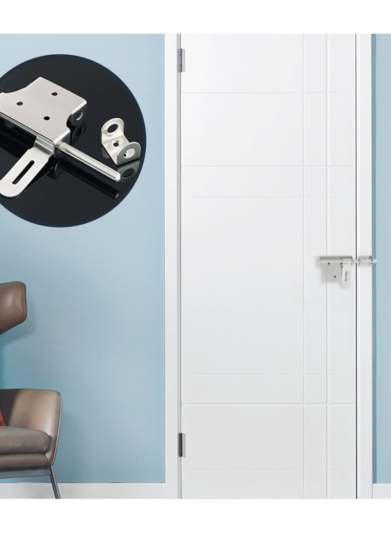 SYOSI Gate Latch Bolt Lock, Gate Locks for Wooden Gates Garden Shed Locks, 6-Inch Stainless Steel Brushed Finished - Image 3