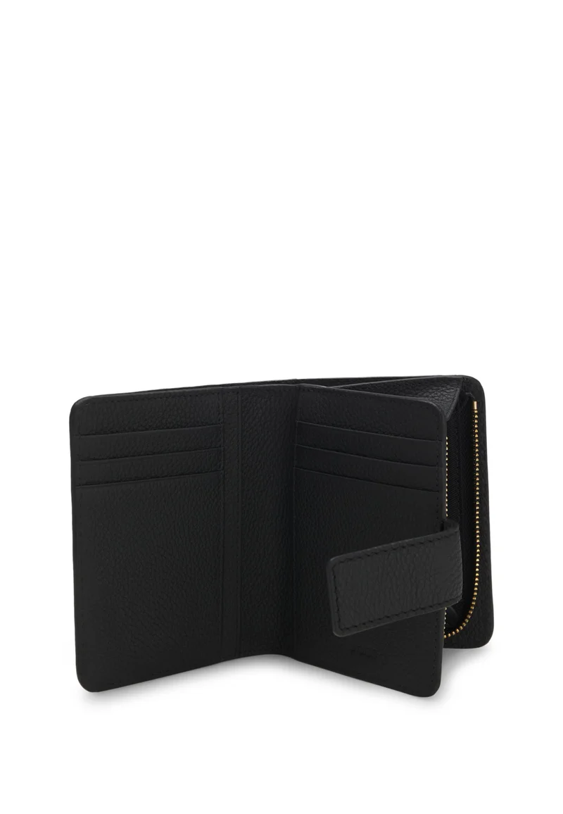 BOSS Black Leather wallet with logo lettering for Women | Best Price UAE