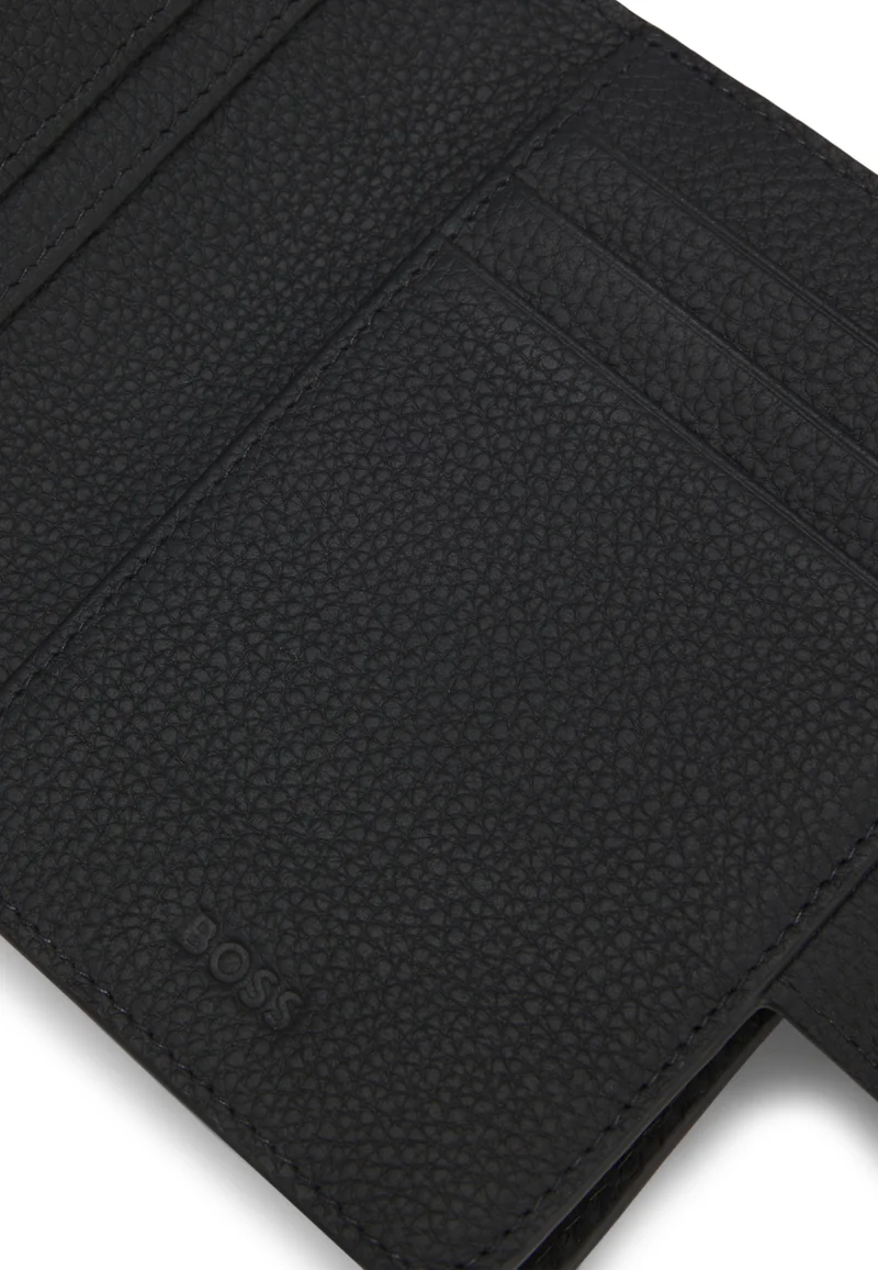 BOSS Black Leather wallet with logo lettering for Women | Best Price UAE
