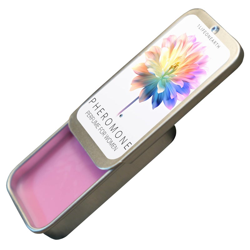 1Lifeonearth Pheromone Perfume for Women to Attract Men Solid Compact Tin 0.35 oz - Image 1