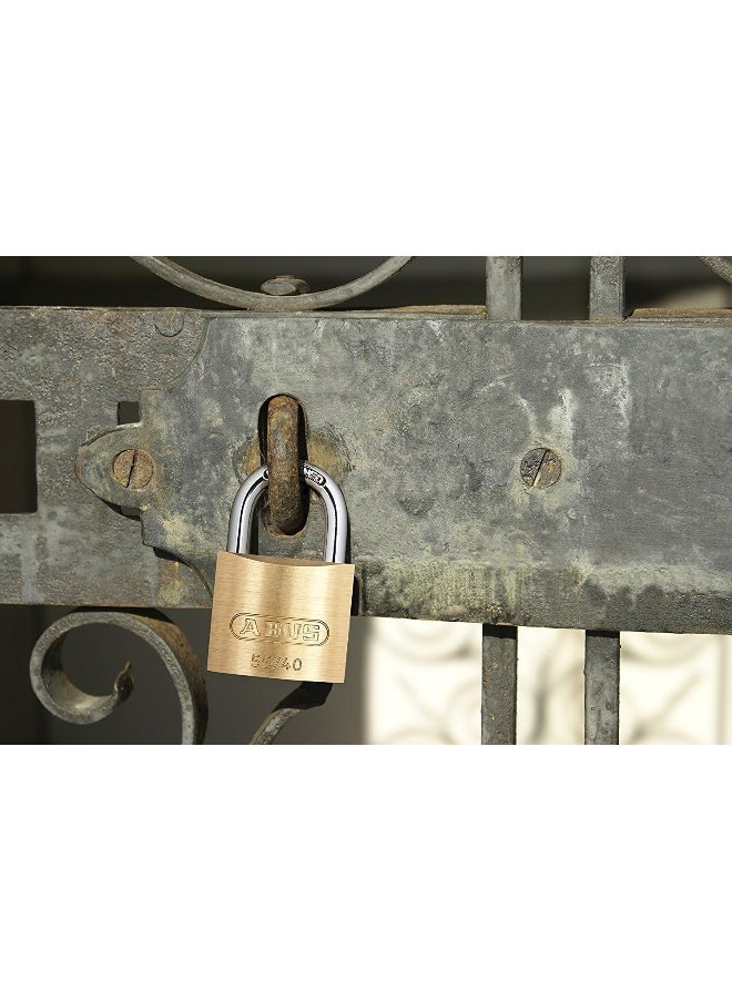 Abus ABUS 55/40 Solid Brass Padlock Keyed Different - Hardened Steel Shackle 2 Pack  - Image 4