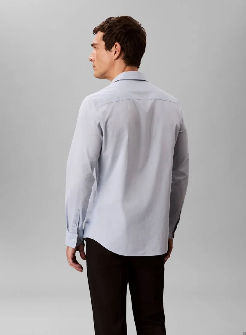 CALVIN KLEIN  Slim Stretch Button-Up Shirt for Men | Best Price UAE