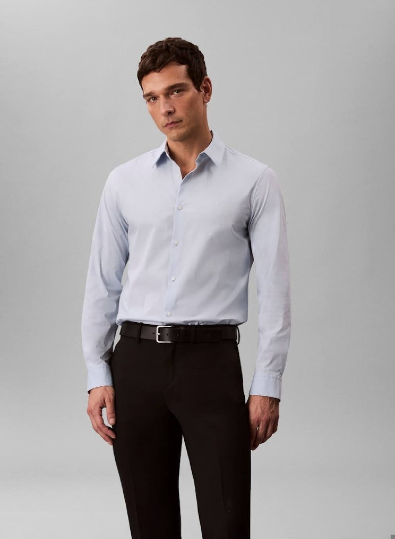 CALVIN KLEIN Slim Stretch Button-Up Shirt - Image 4