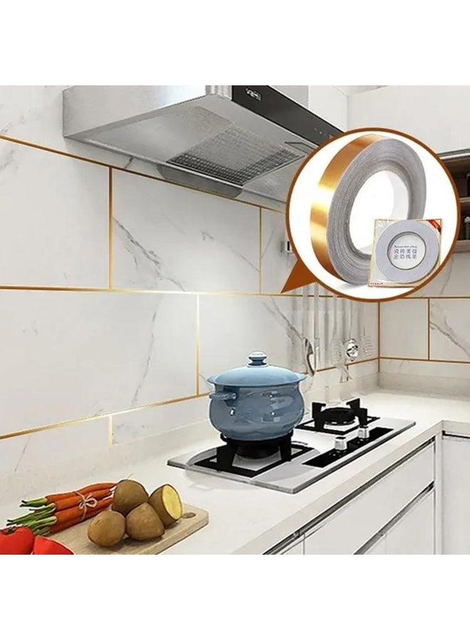 50m/Roll Self Adhesive Floor Tile Stickers Waterproof Wall Gap Sealing Tape Strip Floor Tile Beauty Seam Sticker Wall Decoration  - Image 5