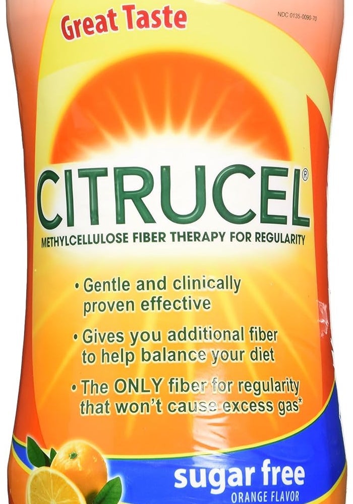 Citrucel Orange Sugar Free Laxative - 16.9 oz Methylcellulose Fiber Therapy for Regularity - Image 2