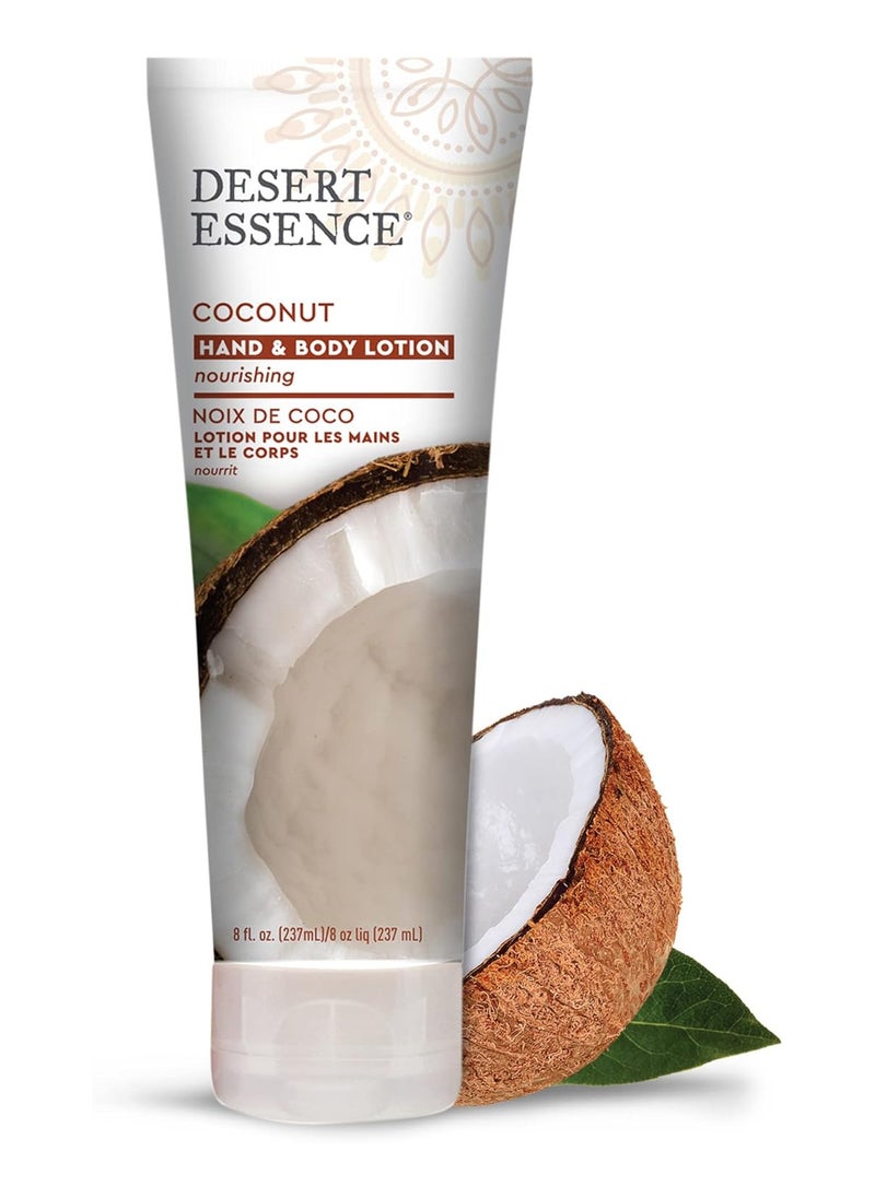 DESERT ESSENCE Coconut Hand & Body Lotion 8 Fl Oz Pack of 2  - Image 2