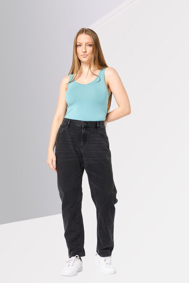 G-Star RAW Women Boyfriend Fit Solid No Stretch Denim, Black - Image 2