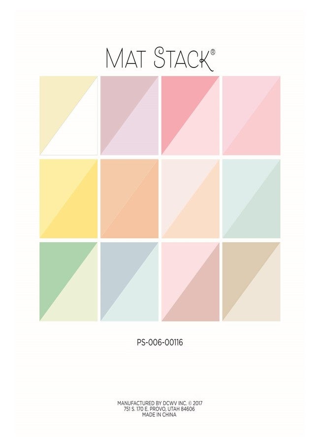 DCWV Double Sided Cardstock Paper - 6x6 Multi Colored Cardstock for Scrapbooking, Crafting, and Card Making - 42 Sheets, Pastels - Image 2
