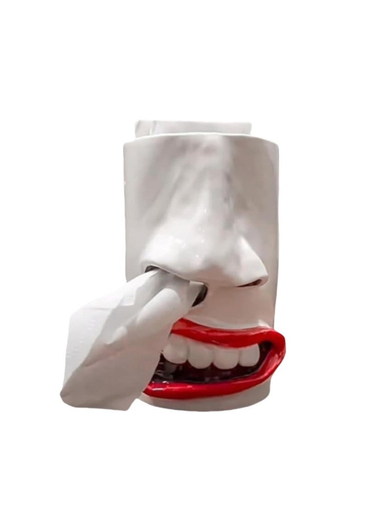 Y&D Funny Tissue Box Decorations Funny Nostril Shape Tissue Rack Resin Crafts Tabletop Decoration Home Decoration - Image 5
