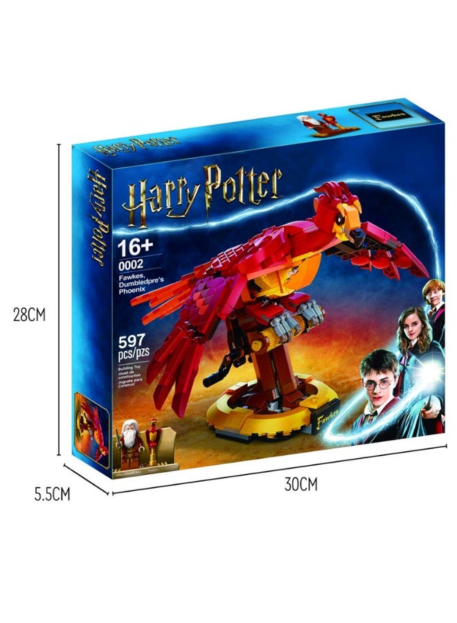 Harry Potter Building Blocks Assembling Model Phoenix Fox Educational Toys Assembling Game Gifts for Family and Friends - Image 2