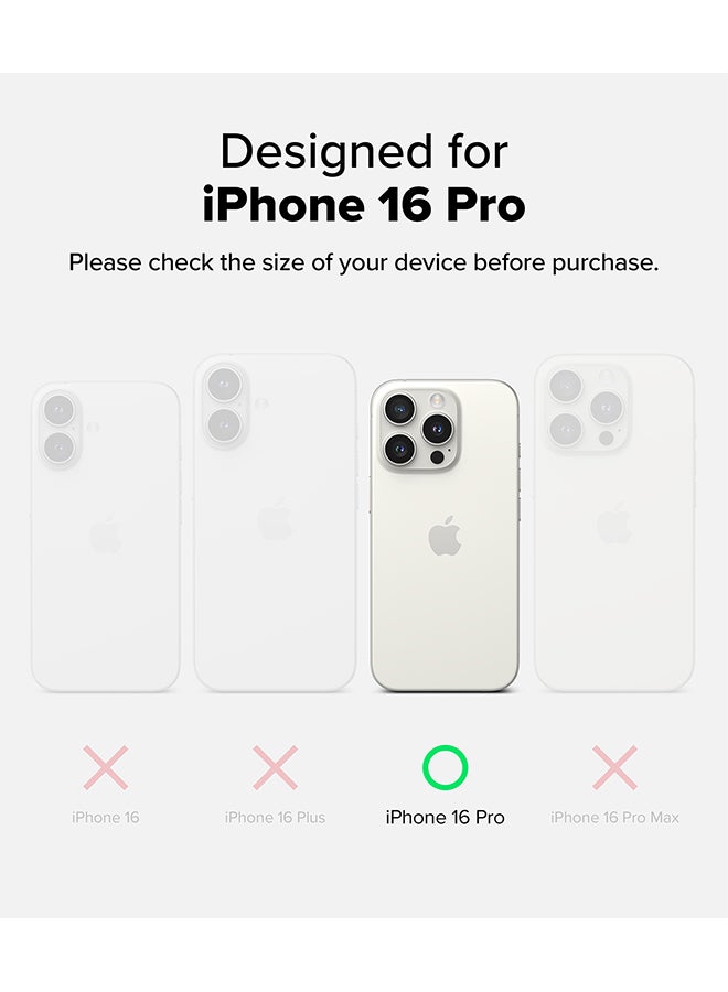 Ringke Onyx Case For iPhone 16 Pro, Enhanced Grip Tough Flexible TPU Shockproof Rugged TPU Bumper Drop Protection Phone Cover - Black - Image 2