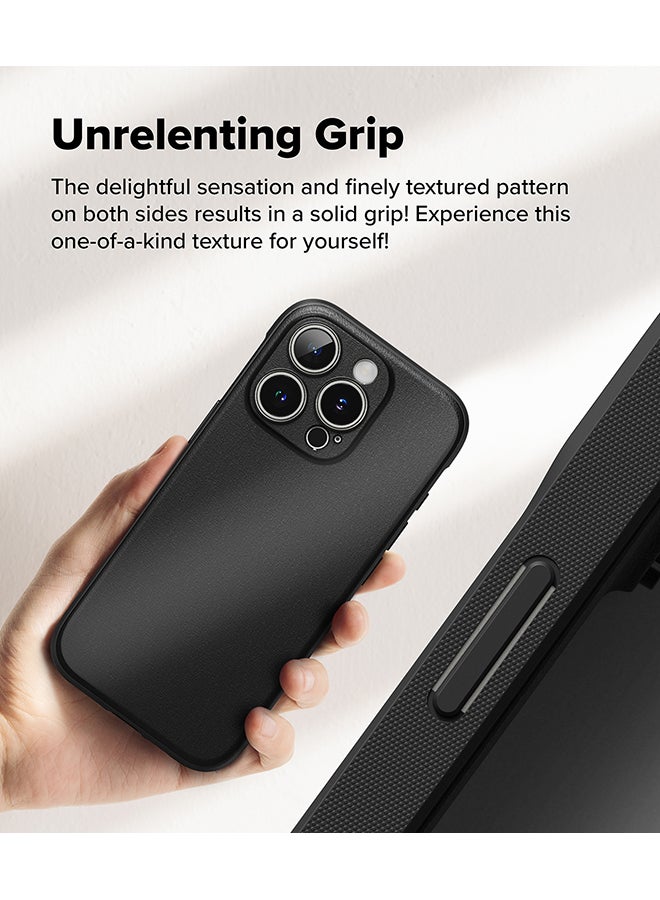 Ringke Onyx Case For iPhone 16 Pro, Enhanced Grip Tough Flexible TPU Shockproof Rugged TPU Bumper Drop Protection Phone Cover - Black - Image 4
