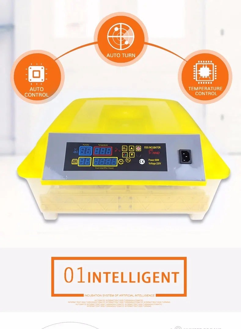 Generic 48 Egg Incubator, Automatic Turning Digital Chicken Egg Hatcher, Temperature and Humidity Control with Digital Display for Hatching Chickens Ducks Goose and etc..  - Image 3