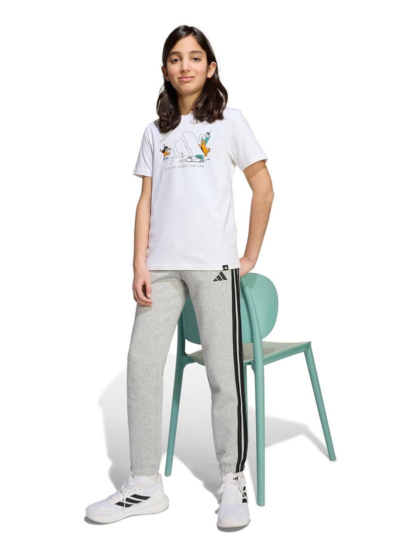 adidas تيشيرت تدريب أبيض رياضي للأطفال من جيه دبليو - سنوات - Image 4