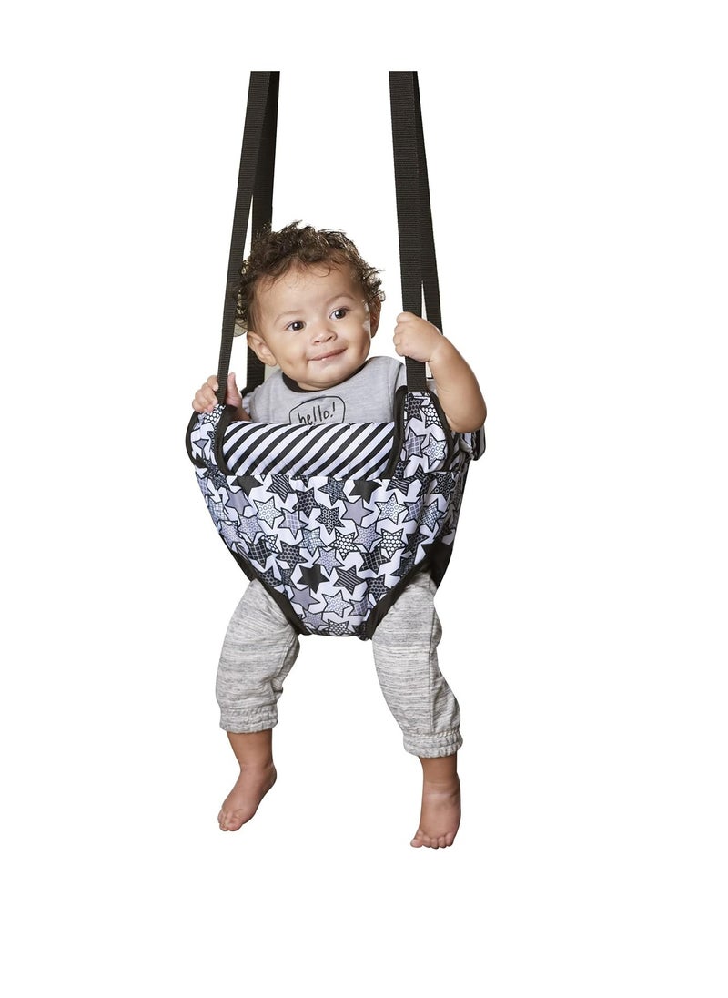 evenflo Evenflo Exercaucer Baby Jumper Featuring Easy-to-Use Clamp Attachment for Quick and Tool-Free Set Up and Adjustable Straps to Customize The Height for Your Child, Star Power  - Image 5