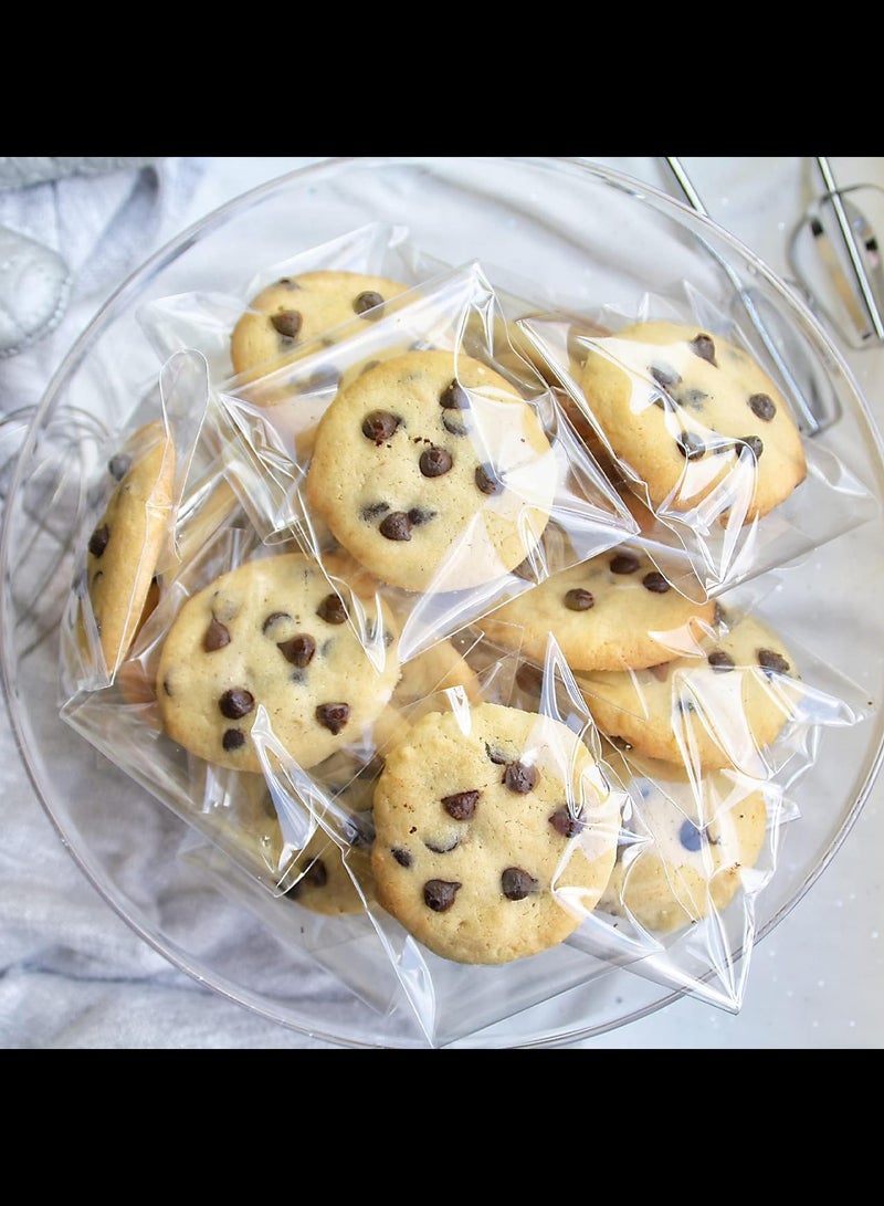 Clear Self Sealing Cellophane Bags,200 Pcs Cookie Bags Resealable Cellophane Bag for Packaging Cookies, Candy and Products,10x15+3cm  - Image 3