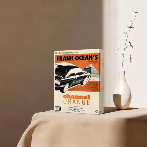 Sunwes Frank Ocean Canvas Wall Art, Channel Orange Album Cover Print Poster, Vintage Framed Music Wall Artwork for Bedroom, Lounge, Studio or Music Room Aesthetic Decor 8x10inch - Image 2