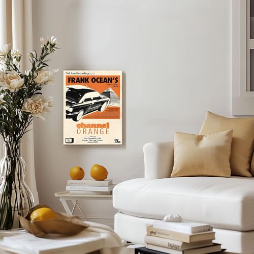Sunwes Frank Ocean Canvas Wall Art, Channel Orange Album Cover Print Poster, Vintage Framed Music Wall Artwork for Bedroom, Lounge, Studio or Music Room Aesthetic Decor 8x10inch - Image 5
