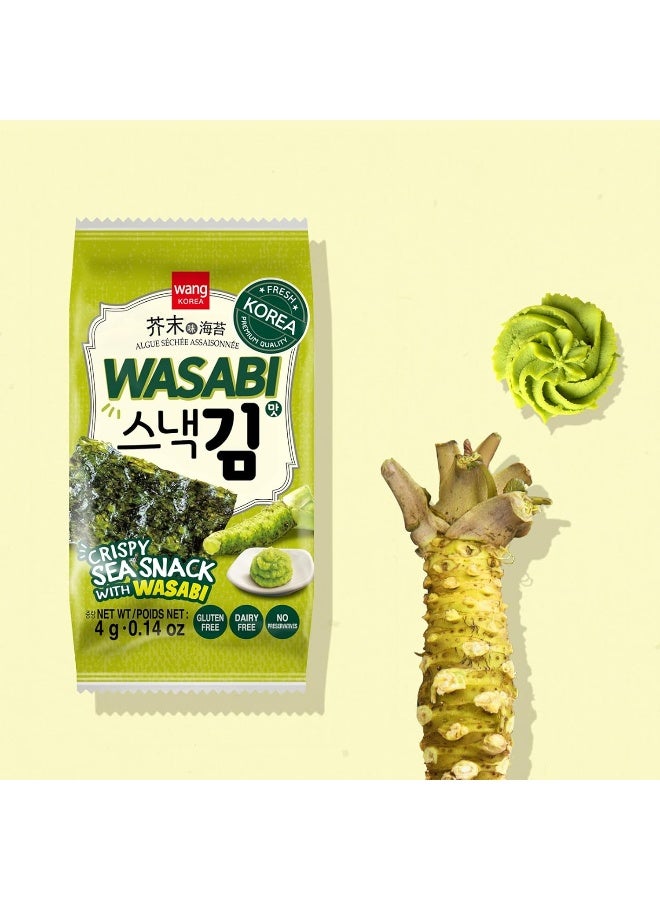 Wang Le Uni Wang Seaweed Wasabi Laver 24 X (3 X 0.14 Oz) - Image 2