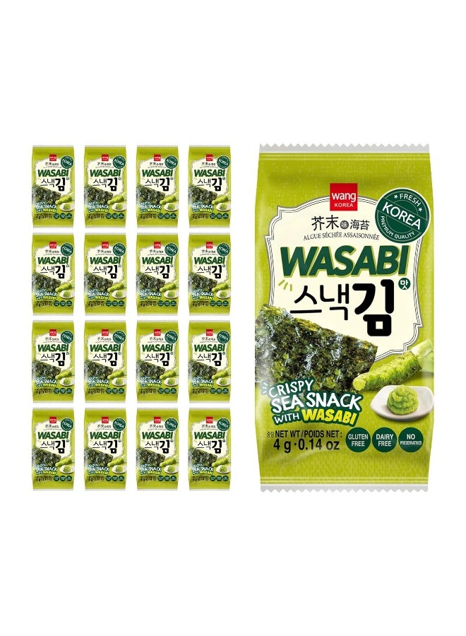 Wang Le Uni Wang Seaweed Wasabi Laver 24 X (3 X 0.14 Oz) - Image 1