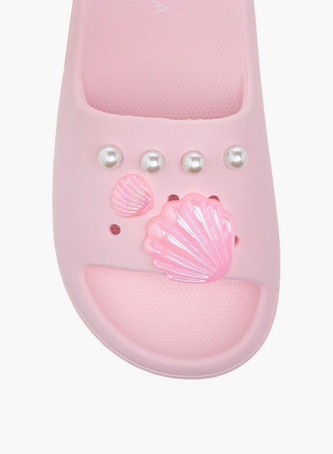 أكوا سلايدز بناتي مزين باللؤلؤ - Image 3