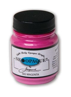 Jacquard Jacquard Sneaker Series Neopaque Paints - Highly Pigmented , Flexible , Soft , for Use on a Variety of Surfaces - 66.54 ml - MAGENTA  - Image 3