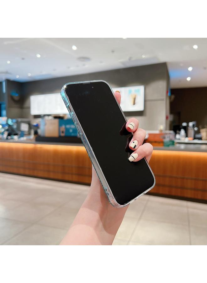 زبون جراب لهاتف iPhone 12 Pro مصنوع من مادة TPU الإيبوكسي اللامعة والترتر - Image 4