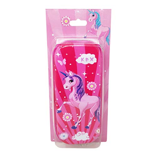 PARTEET Multipurpose Stylish Large Capacity Hardtop Eva Pencil Case Organizer, Pen Holder Pouch for Kids (Blue Space) (Unicorn Pouch) - Image 5