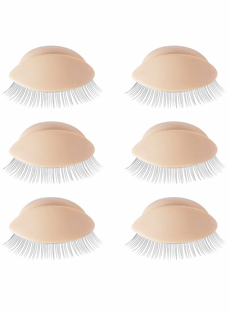 Excefore 3 Pairs Removable Silicone Eyelash Extensions Practice Base  - Image 1